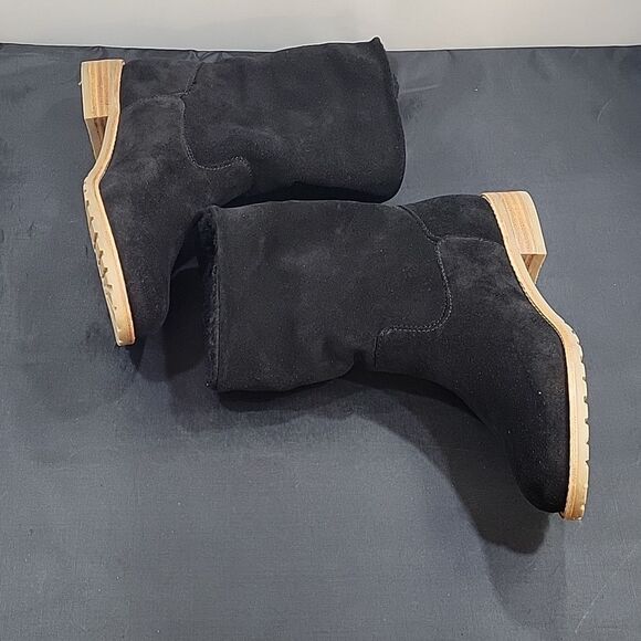 BRAND NEW JACK ROGERS SADIE SHERPA FAUX SUEDE SHEARLING LINED BOOTIES - Picture 15 of 16